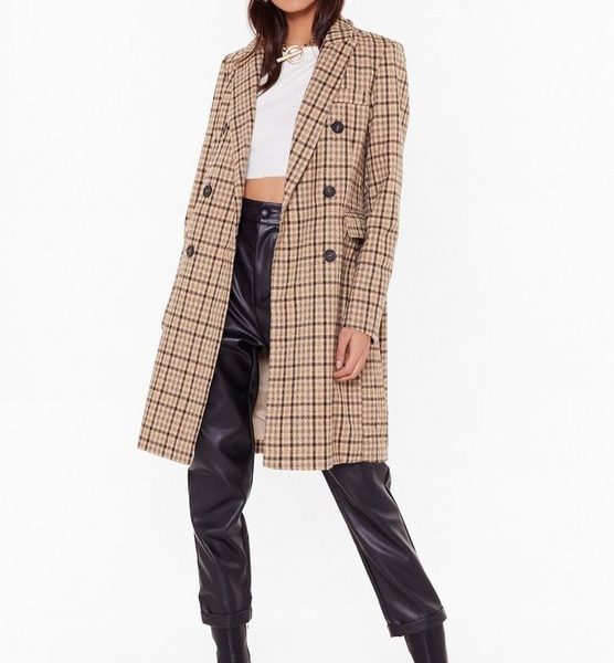 Mid-Length Woolen Coat